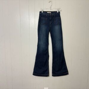 J Brand Lovestory Flare Jeans Dark Wash High Rise Size 26 Y2K